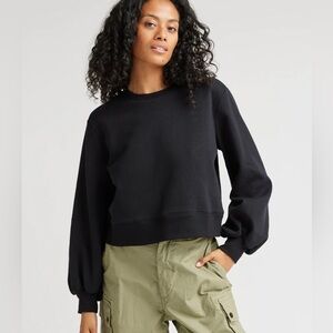 Richer Poorer Recycled Fleece Cropped Sweatshirt